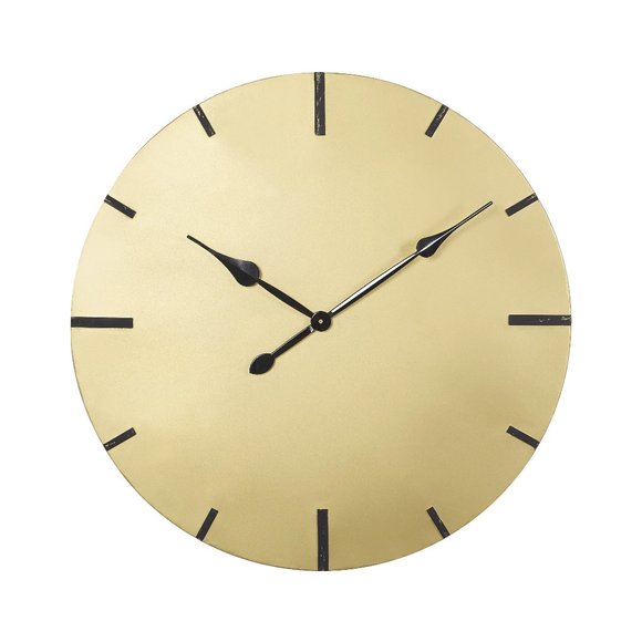 Silent Wall Clock Battery Operated Modern Style for Living Room